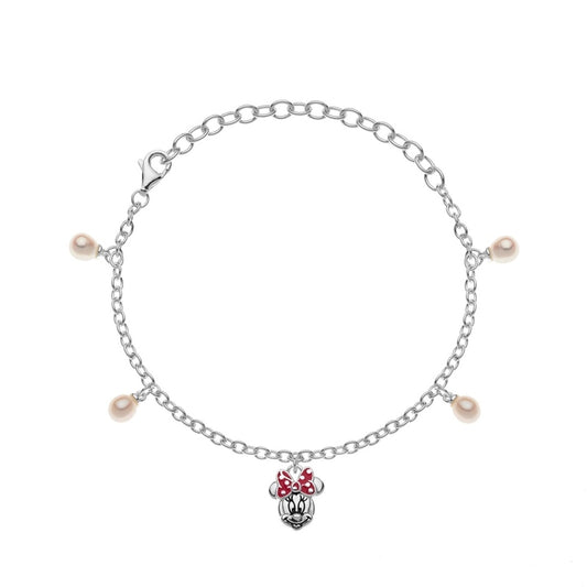 Pulsera en plata Disney con Minnie