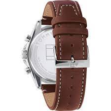 Reloj de hombre Tommy Hilfiger multifunción de piel marrón